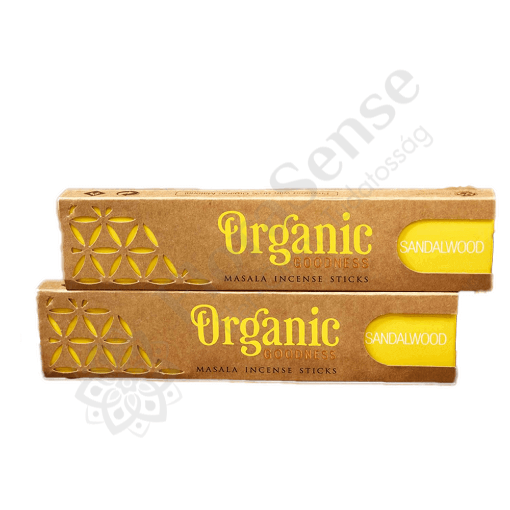 Organic Goodness - Szantálfa -füstölőpálca - Élet virága motivummal